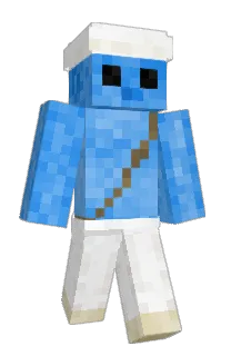 Front of Pinity's skin