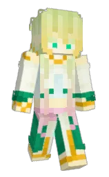 beeswax and black Minecraft skin — Slim model — first worn by Sam_HONK10
