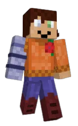lxvepup's Minecraft skin wearing the Menace cape