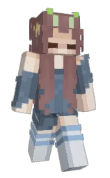 copper rose and shuttle gray Minecraft skin — Slim model — first worn by _kimdimm