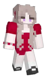 wisp pink and monza Minecraft skin — Classic model — first worn by TUMMEIRO