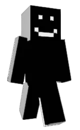 white and black Minecraft skin — Classic model