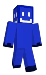 persian blue and international klein blue Minecraft skin — Classic model — first worn by Wolfranium1