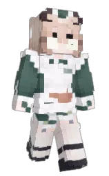 white pointer and whisper Minecraft skin — Slim model