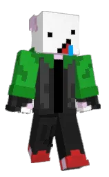 white and mine shaft Minecraft skin — Classic model