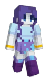 black and tropical blue Minecraft skin — Slim model — first worn by Namesekr