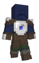 cloud burst and judge gray Minecraft skin — Classic model