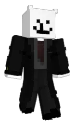 white and cod gray Minecraft skin — Classic model — first worn by uongcha