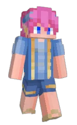 melon and indigo Minecraft skin — Slim model — first worn by MrBlo
