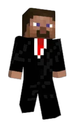 black and cod gray Minecraft skin — Slim model