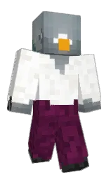 anteaterman_'s Minecraft skin wearing the Purple Heart cape