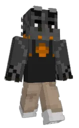 mine shaft and cod gray Minecraft skin — Classic model — first worn by ArchiveMagic