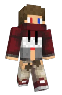 Front of GabeDrinksWater's skin