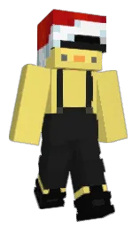 apchy's Minecraft skin wearing the Purple Heart cape
