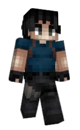 Shainted's Minecraft skin wearing the Twisted cape