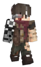 cocoa brown and taupe Minecraft skin — Classic model — first worn by NoguerX