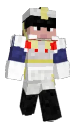 white and cameo Minecraft skin — Classic model — first worn by Lokus_krokus