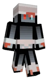 black and shark Minecraft skin — Classic model