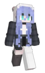 tuna and rose white Minecraft skin — Slim model — first worn by xuemaoo