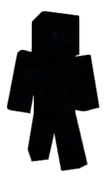 black and blue charcoal Minecraft skin — Classic model — first worn by D50M