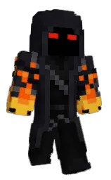 woodsmoke and black Minecraft skin — Classic model
