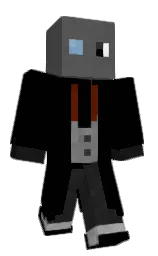 black and scorpion Minecraft skin — Classic model