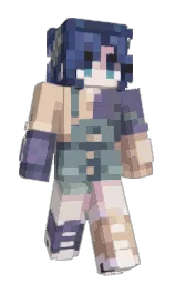double spanish white and rum Minecraft skin — Slim model — first worn by PaintBucketTool