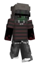 black and tundora Minecraft skin — Slim model