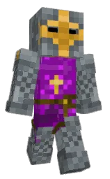 CurlyNinja4's Minecraft skin wearing the Twisted cape