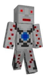 silver chalice and dusty gray Minecraft skin — Slim model