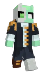 shark and ebony clay Minecraft skin — Slim model — first worn by kub19