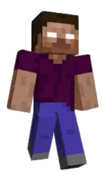 jacaranda and black Minecraft skin — Classic model — first worn by NOGWAPNOLIFE