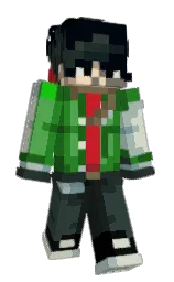 WidoYT's Minecraft skin wearing the Menace cape