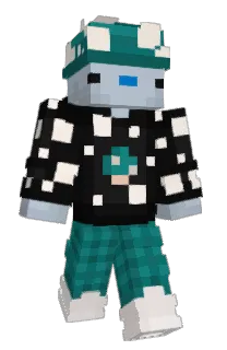 Front of KostruaGum's skin