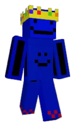 black and international klein blue Minecraft skin — Classic model