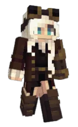 gin fizz and cocoa brown Minecraft skin — Slim model — first worn by SelenaNyx