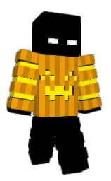 black and california Minecraft skin — Classic model — first worn by Papalein