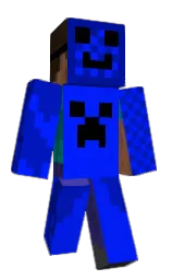 blue and dark blue Minecraft skin — Classic model