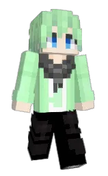 black and champagne Minecraft skin — Slim model — first worn by XN_Shiner