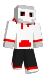 white and alto Minecraft skin — Classic model