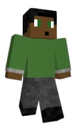 Luckyware's Minecraft skin wearing the Pan cape