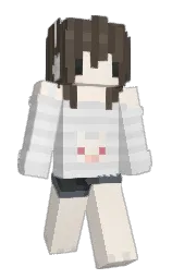 linen and armadillo Minecraft skin — Slim model — first worn by Kiryomia