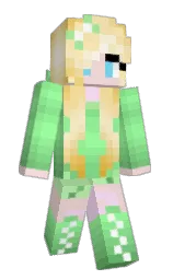 Diana22's Minecraft skin wearing the Cherry Blossom cape