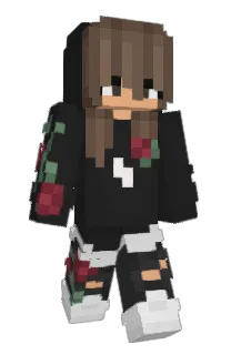 Front of Donnrine's skin