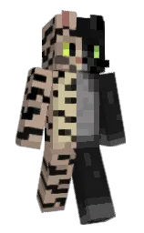 Mirream's Minecraft skin wearing the 15th Anniversary cape