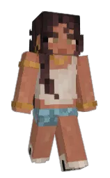 santa fe and soft amber Minecraft skin — Slim model — first worn by Michalina3110