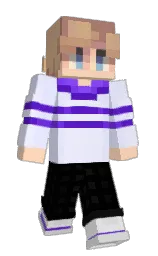 Zitrum's Minecraft skin wearing the Purple Heart cape