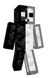 black and boulder Minecraft skin — Classic model — first worn by AnexMC