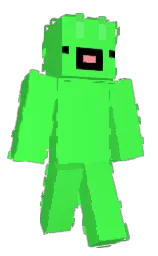 screamin' green and black Minecraft skin — Classic model