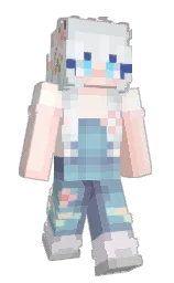 athens gray and fair pink Minecraft skin — Slim model — first worn by Fuyu_15